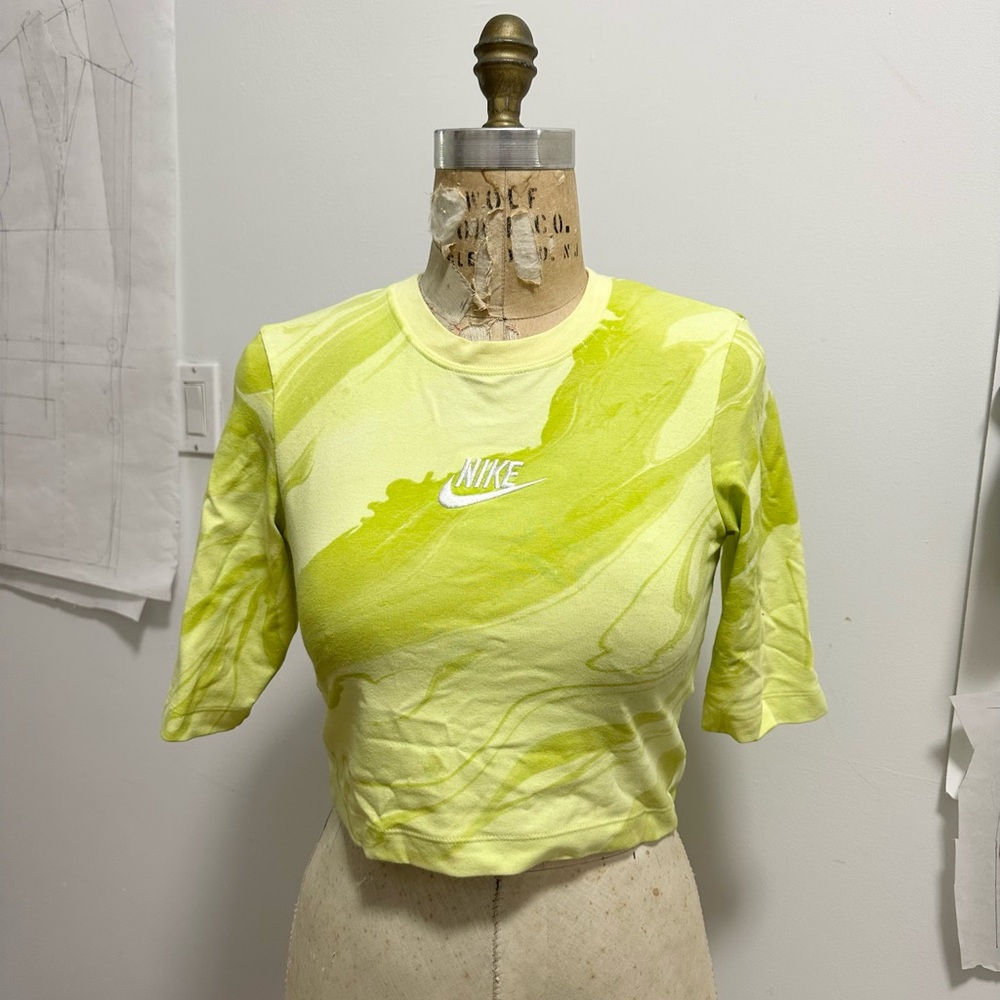 Nike Women's Bright Green Crop Top